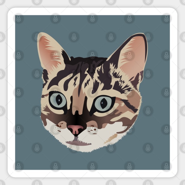 Cute Bengal Cat Magnet by KCPetPortraits